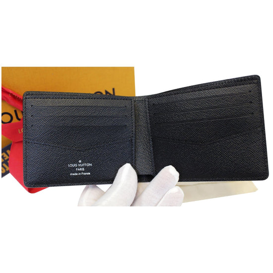 LOUIS VUITTON Epi Slender Wallet Black 1176102
