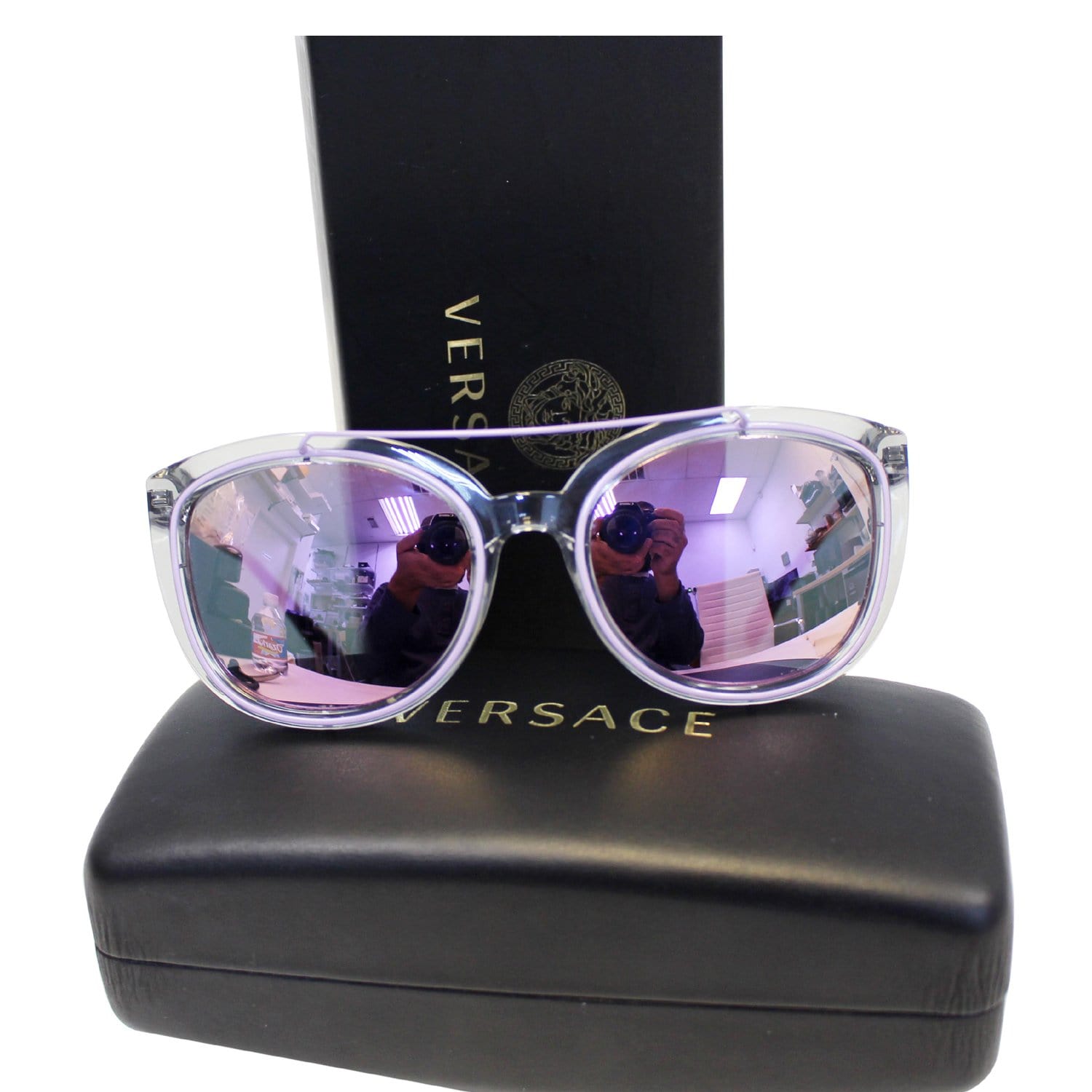 purple versace sunglasses