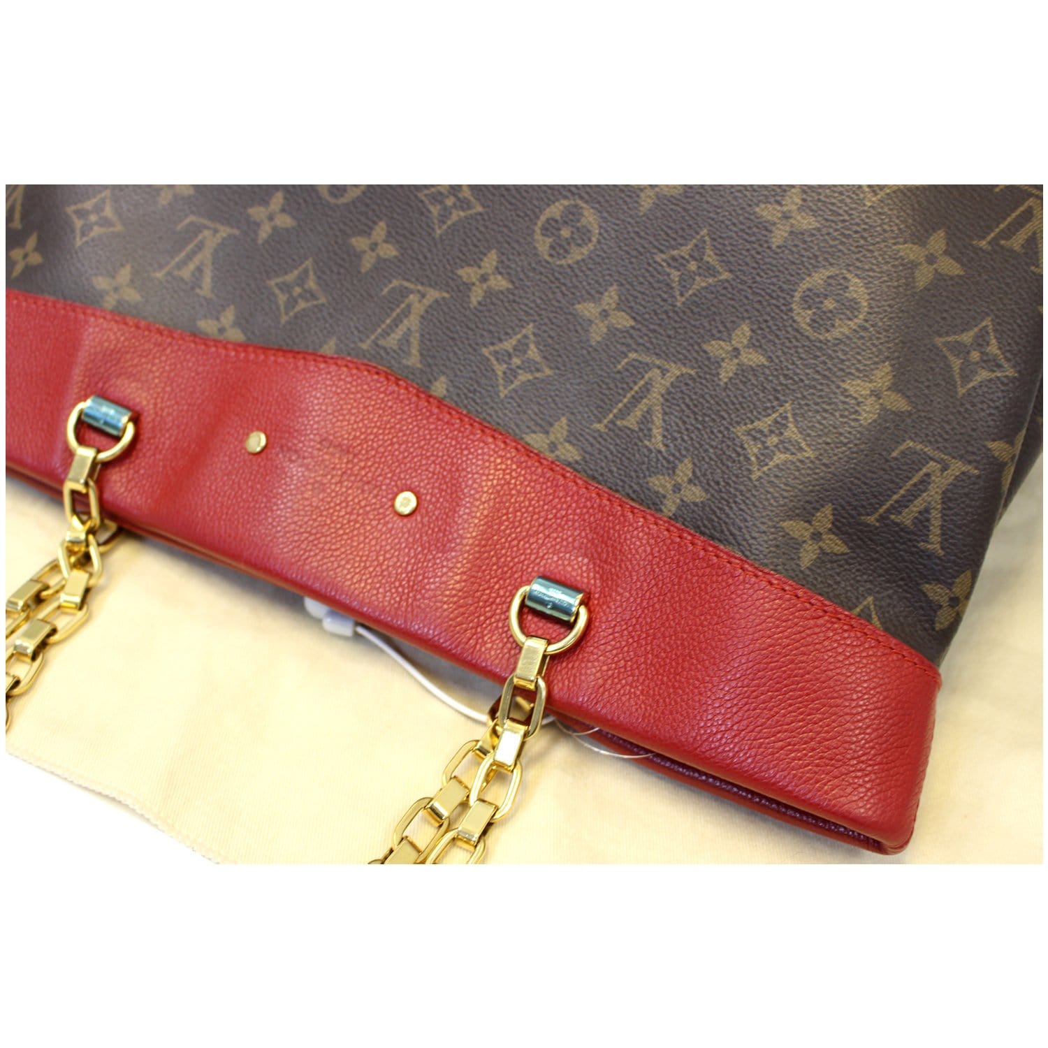 Louis Vuitton Pallas Chain Shopper Monogram Canvas Bag