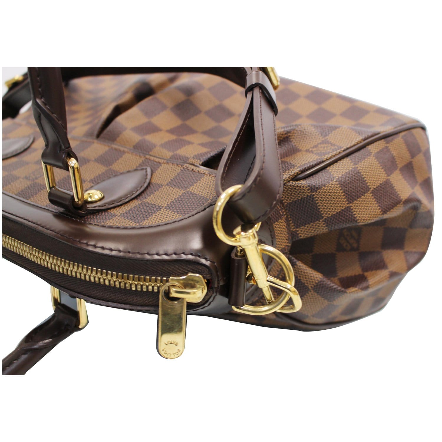 LOUIS VUITTON Trevi PM Damier Ebene Shoulder Bag Brown