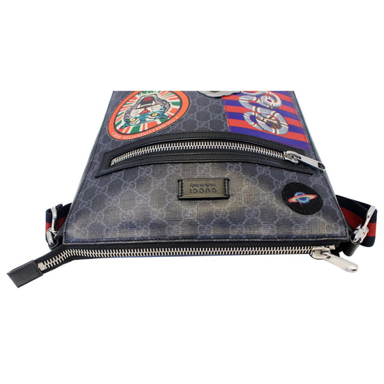 Gucci Men's GG Supreme Patches Messenger Bag