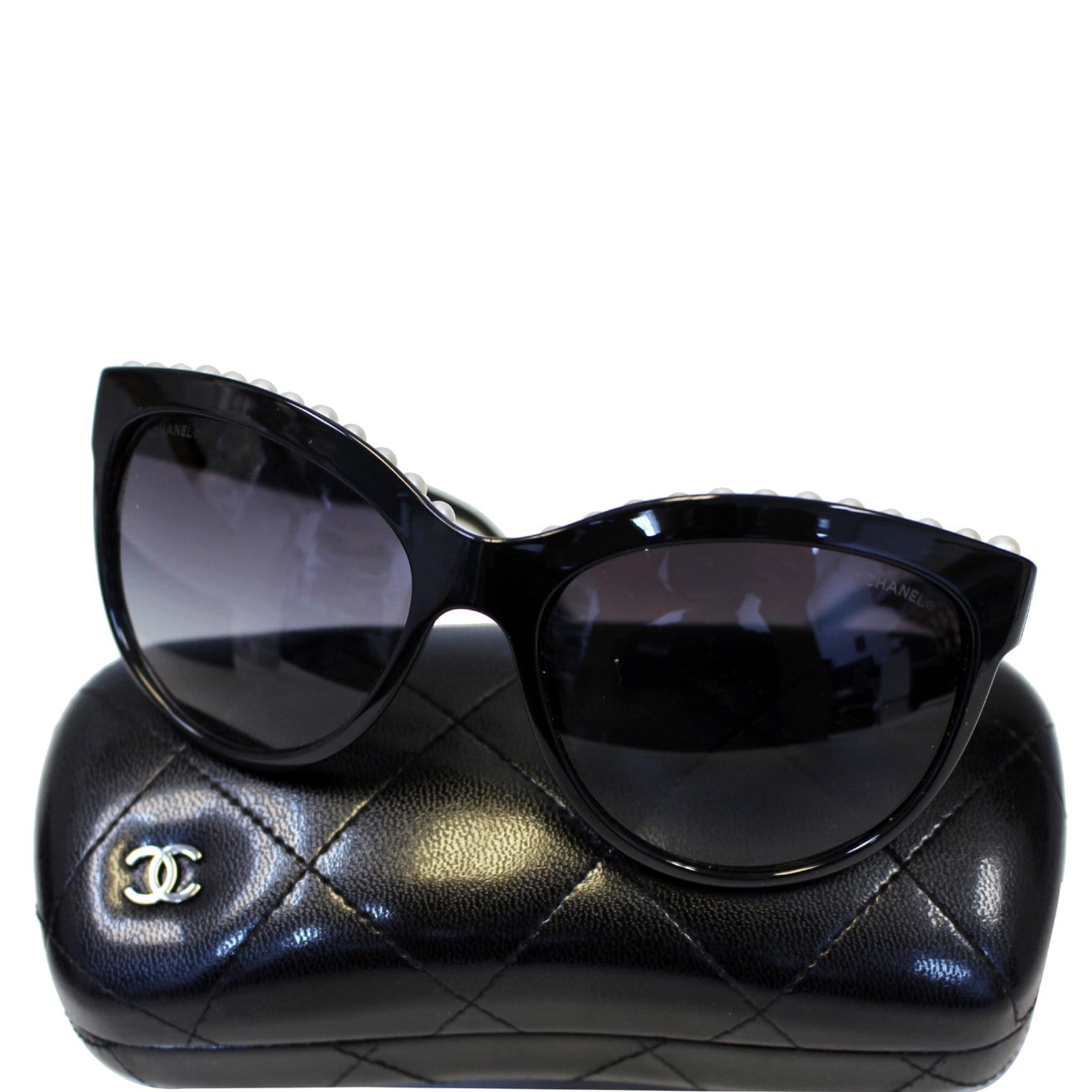 Produktion i dag Byg op CHANEL Pearl Butterfly Sunglasses Black 6040-H-US