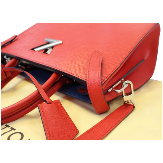 Twist leather crossbody bag Louis Vuitton Red in Leather - 28843361