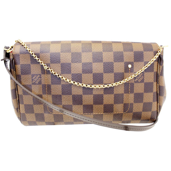 Louis Vuitton Damier Ebene Favorite MM Shoulder Bag (SHF-23754