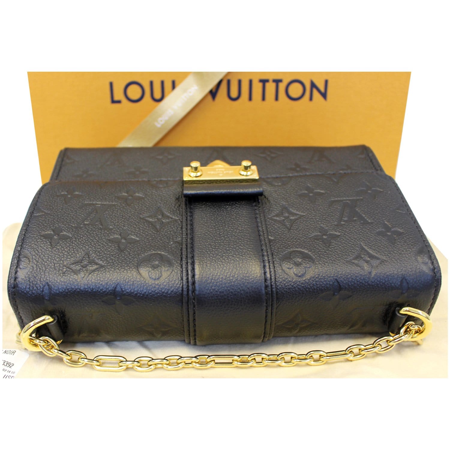 LOUIS VUITTON Saint Sulpice PM Empreinte Leather Crossbody Bag Noir-US