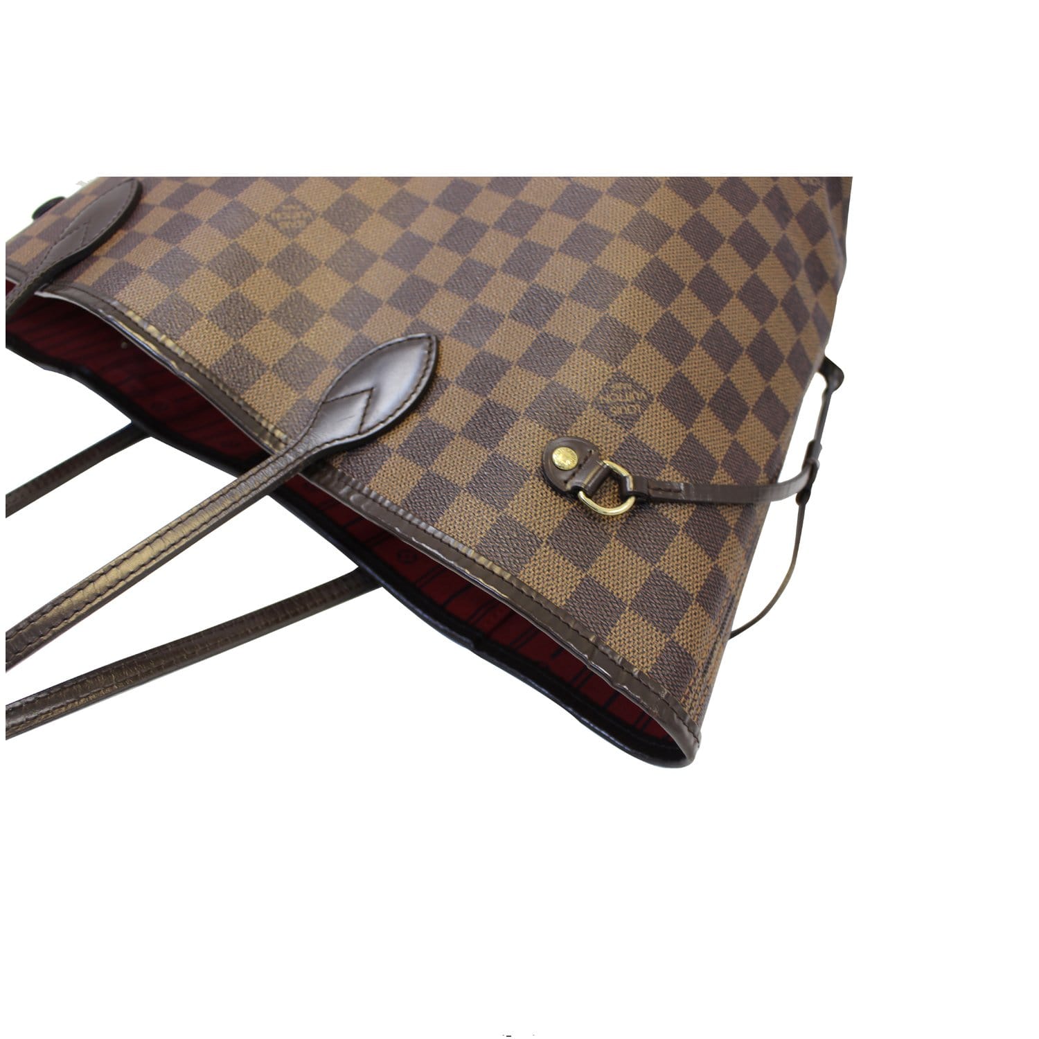 LOUIS VUITTON Neverfull MM Damier Ebene Tote Shoulder Bag-US