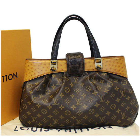 Louis Vuitton Monogram Canvas and Leather with Snakeskin and Ostrich Trim  Limited Edition Oskar Waltz Bag