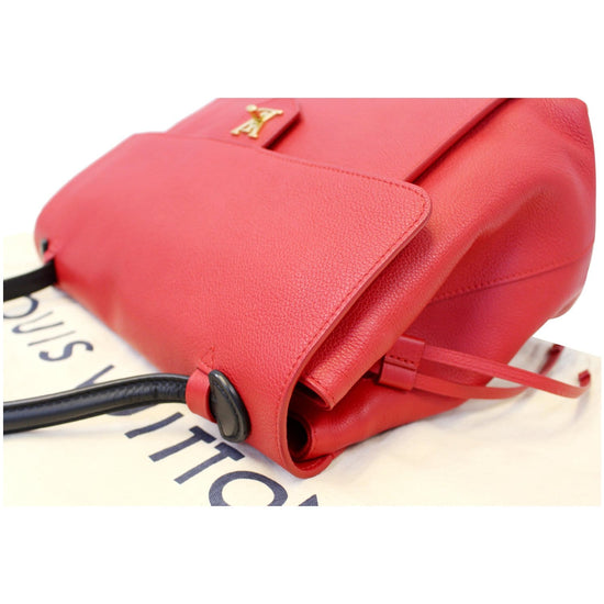 Louis Vuitton Marine/Rouge Leather Lockme PM Bag at 1stDibs