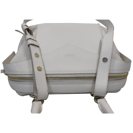 GIVENCHY Sway Small 2Way Leather Shoulder Bag White