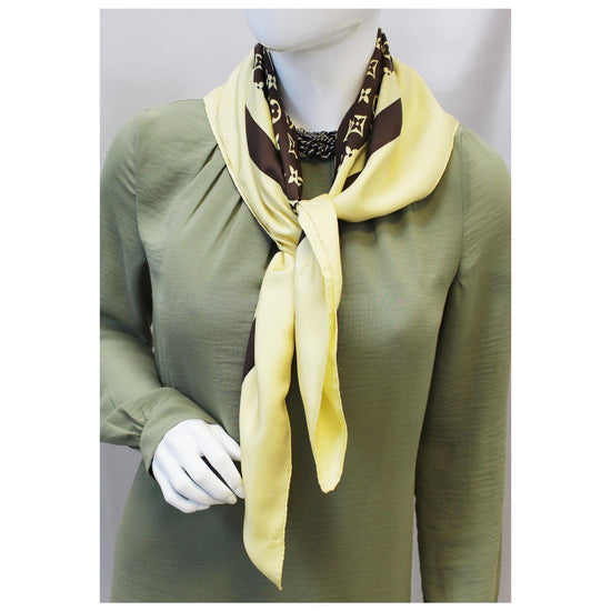 Silk scarf Louis Vuitton Brown in Silk - 29729777