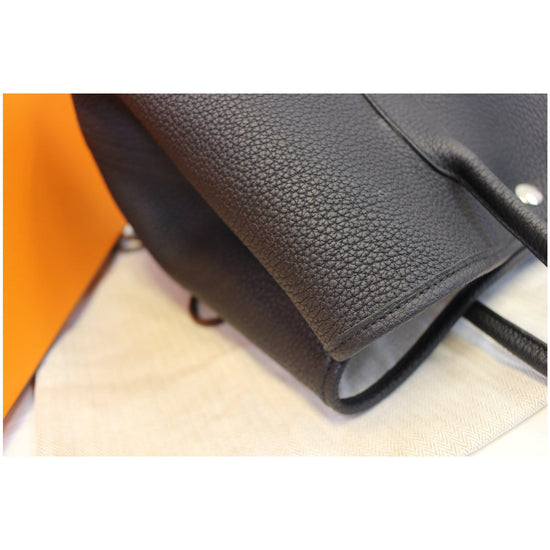 Brand New Hermes Garden Party 30, Black in full leather. #C