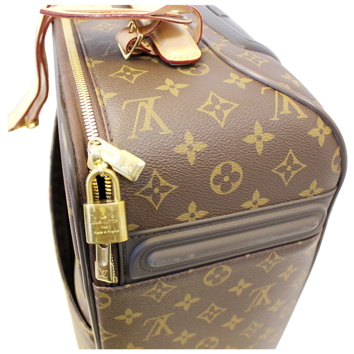 Pre-owned Louis Vuitton Business Pegase'55 Suitcase Protection Cover  (955 BRL) ❤ liked on Polyvore feat…