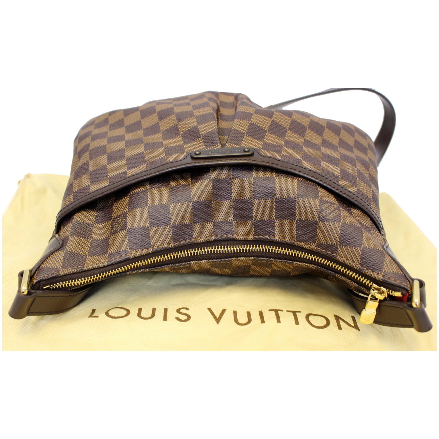 LOUIS VUITTON Bloomsbury PM Damier Ebene Crossbody Bag Brown