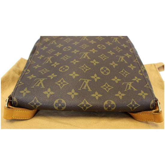 Louis Vuitton Musette Salsa GM Damier Ébène Canvas Brown Leather ref.602731  - Joli Closet