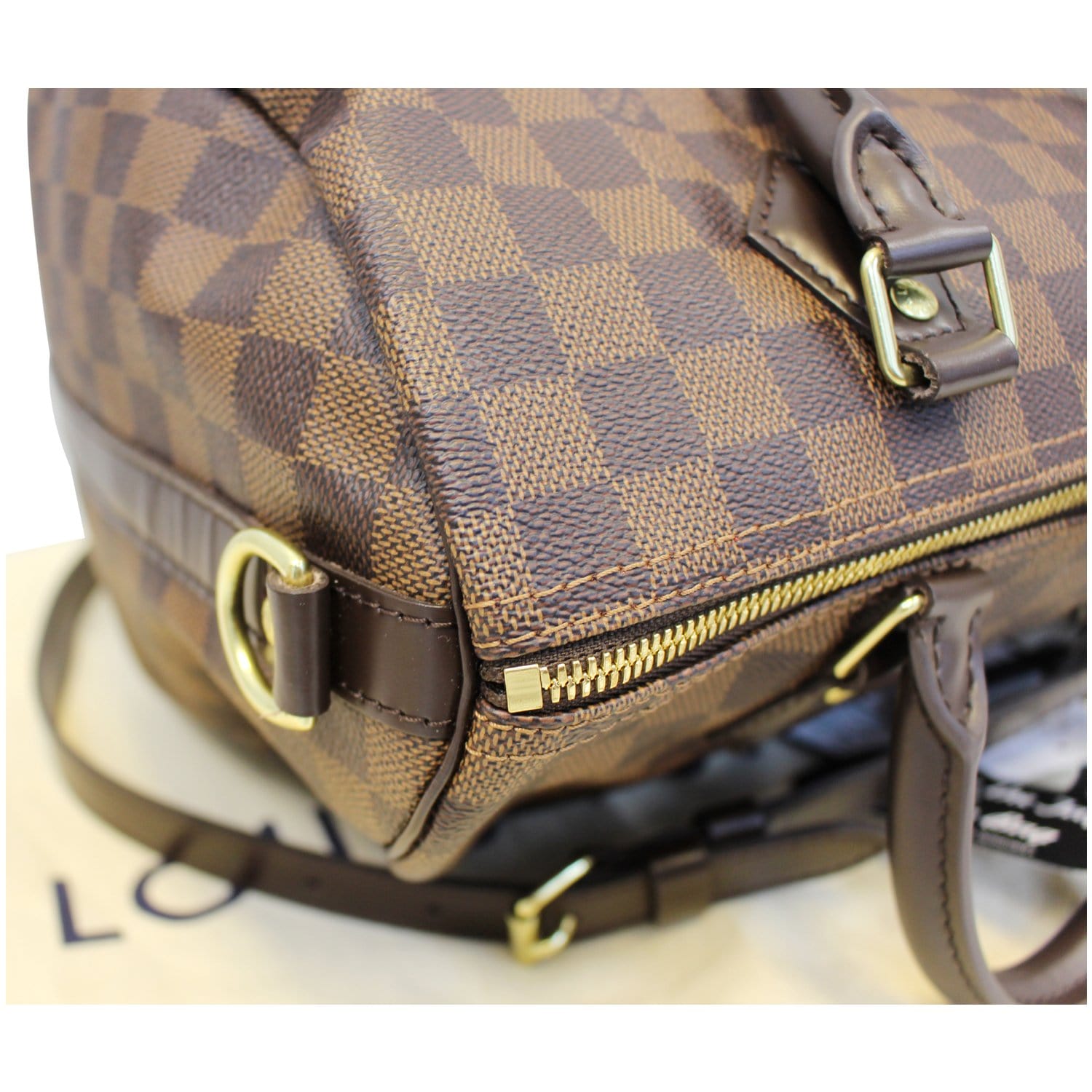 LOUIS VUITTON Speedy 30 Bandouliere Damier Ebene Shoulder Bag-US