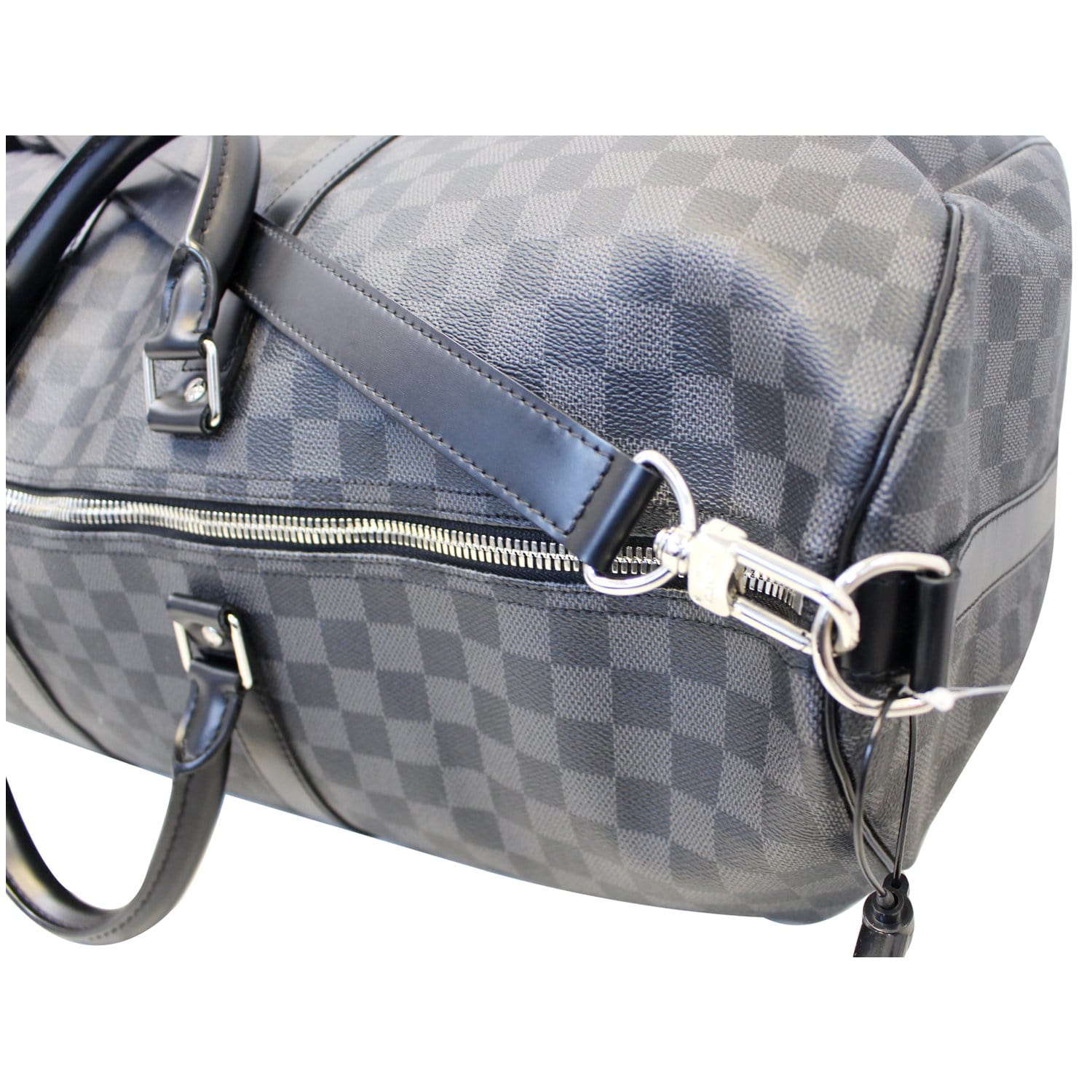 LOUIS VUITTON Keepall 55 Damier Graphite Bandouliere Travel Bag-US