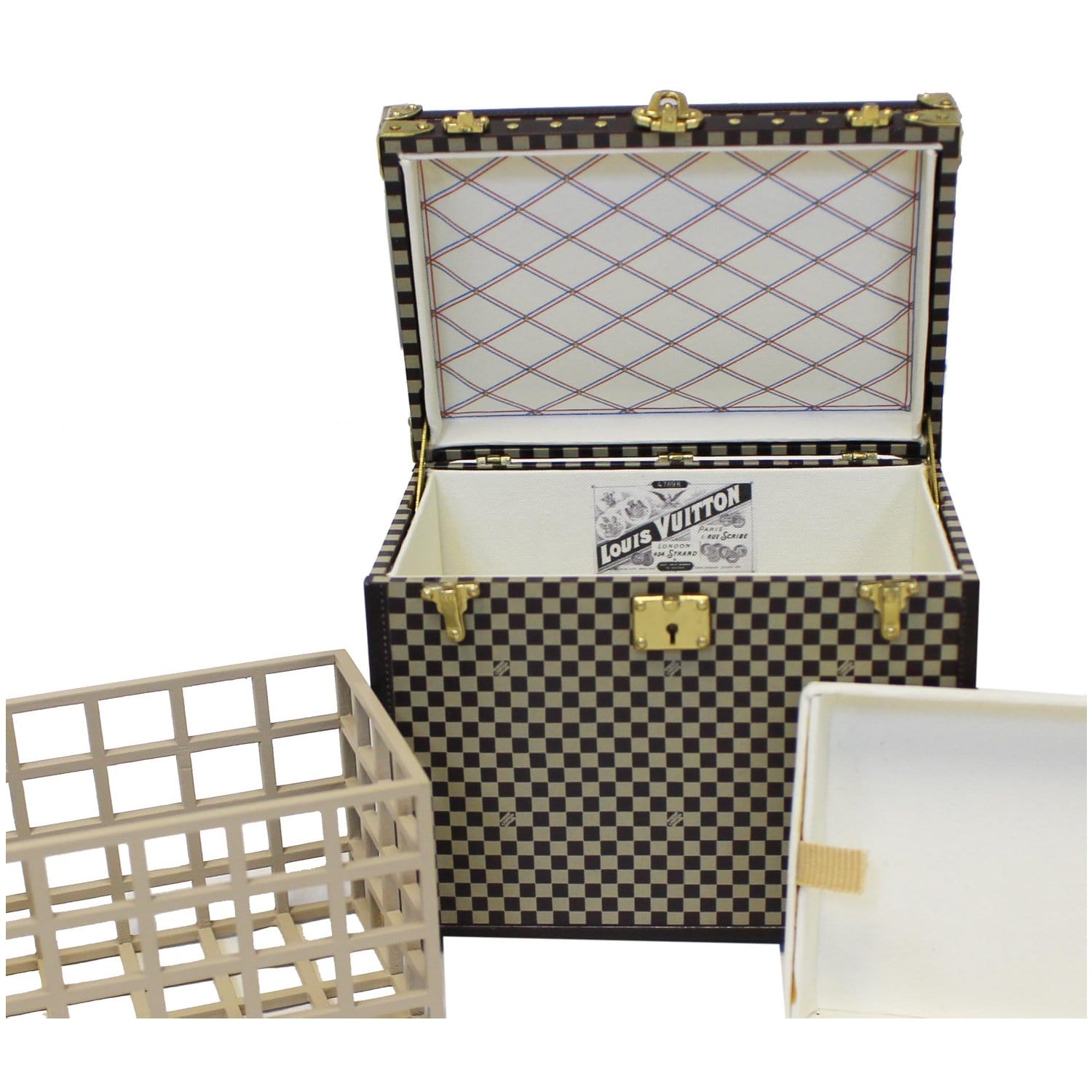 LOUIS VUITTON Mini Malle Chapeaux Damier Jewelry Box-US