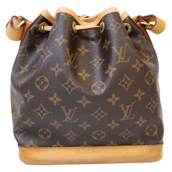 LOUIS VUITTON Monogram mini noe purse Shoulder Bag Brown France leather  77791