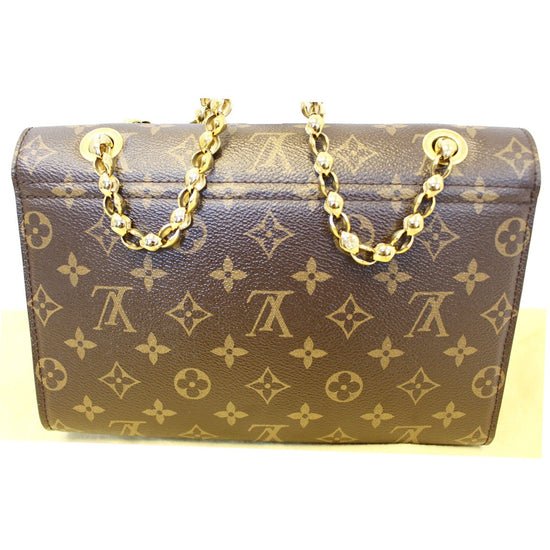 Louis Vuitton Noir Monogram Victoire Chain Shoulder Bag [Clearance