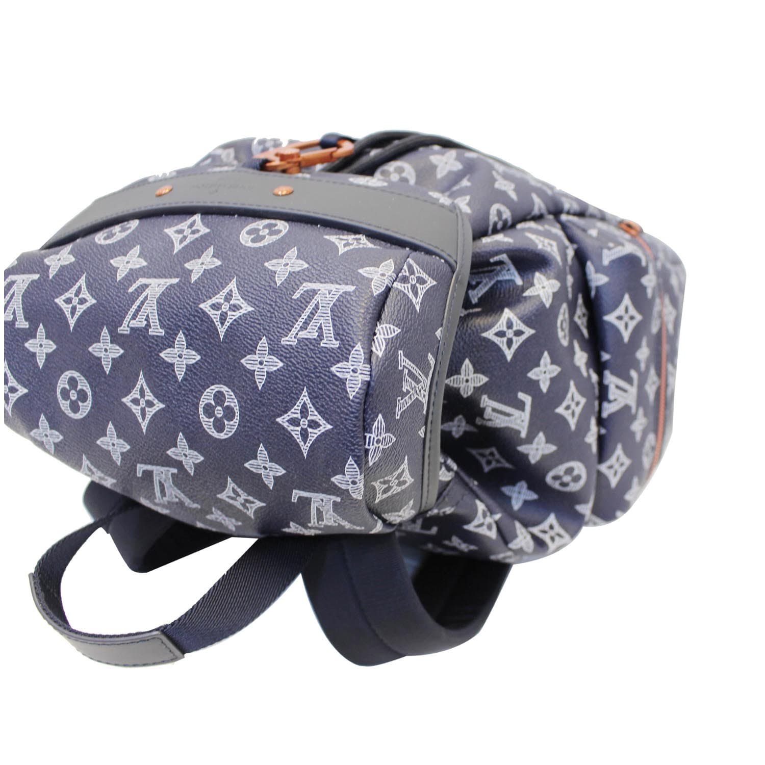 Pre-owned Louis Vuitton Apollo Backpack Monogram Upside Down Ink Navy