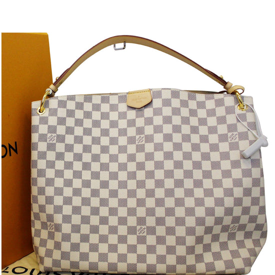 LOUIS VUITTON Damier Azur Graceful MM Shoulder Bag N42233 LV Auth 32633  ref.707477 - Joli Closet