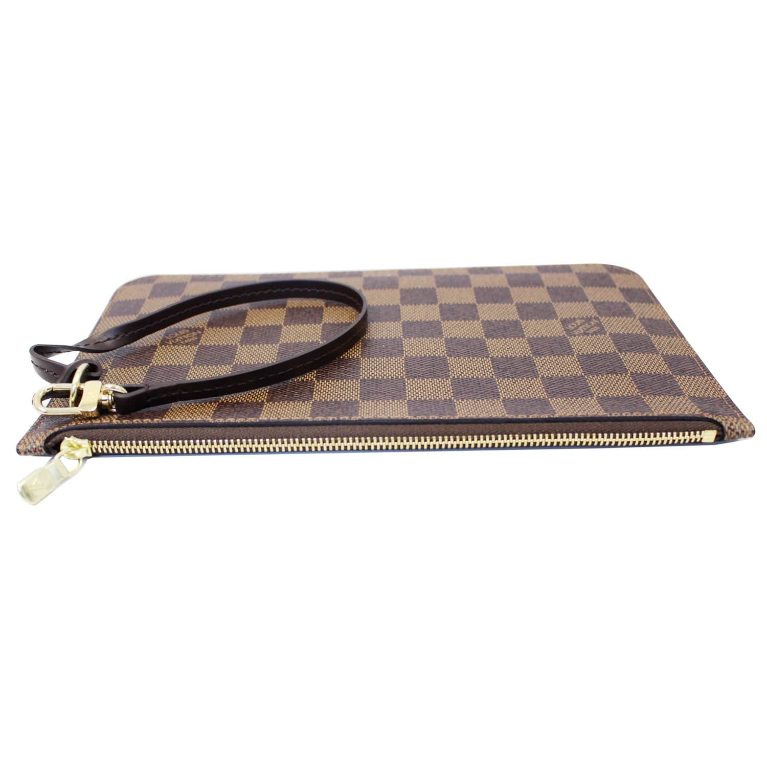 LOUIS VUITTON Damier Ebene Pochette Wristlet Pouch Neverfull GM