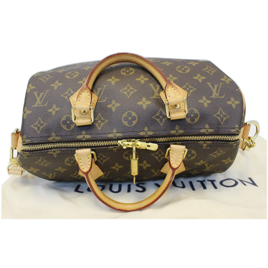 Louis Vuitton Speedy 30 Bandouliere Monogram with Strap 872689a