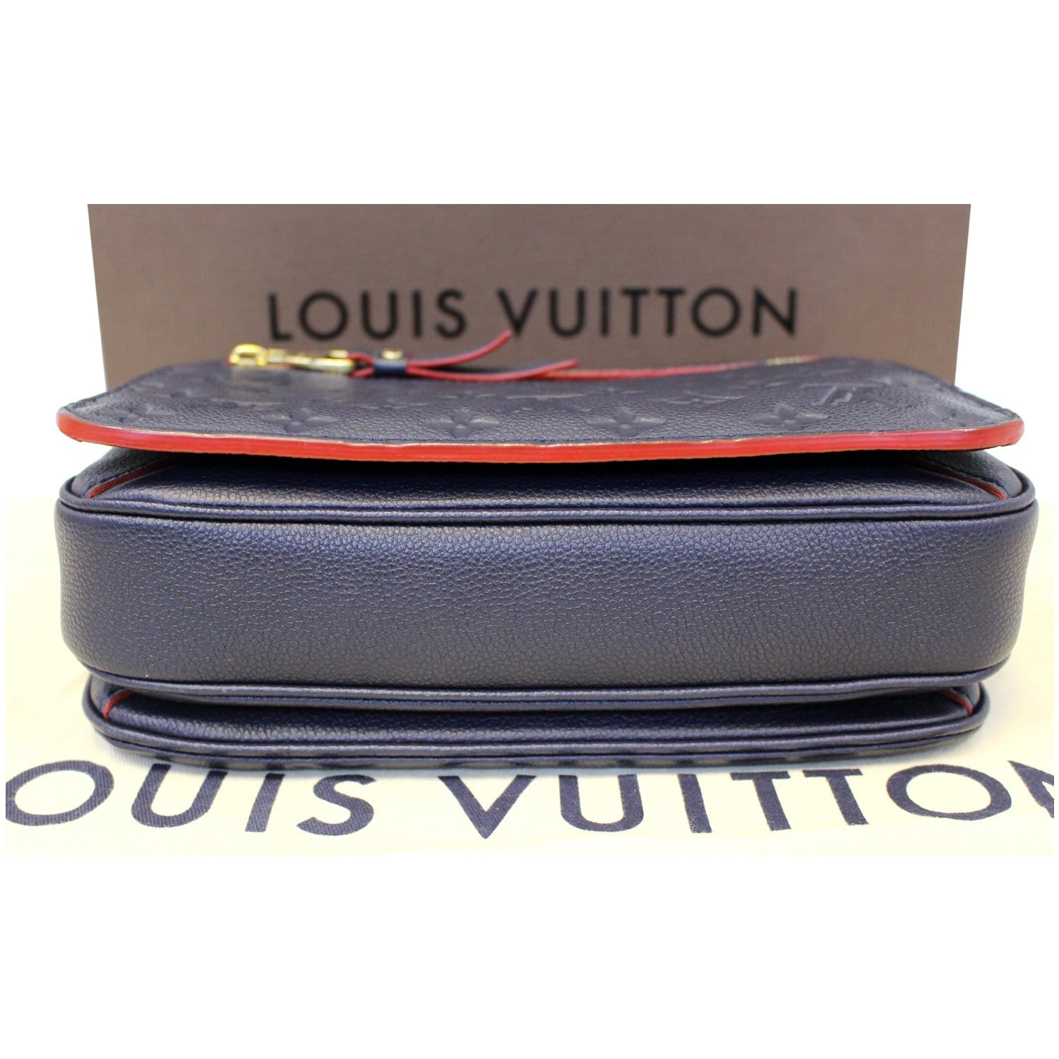 LOUIS VUITTON Metis Pochette Empreinte Leather Crossbody Bag Blue-US