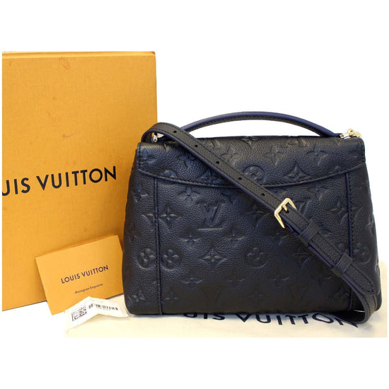 Louis Vuitton Blanche Noir Black Monogram Empreinte Leather