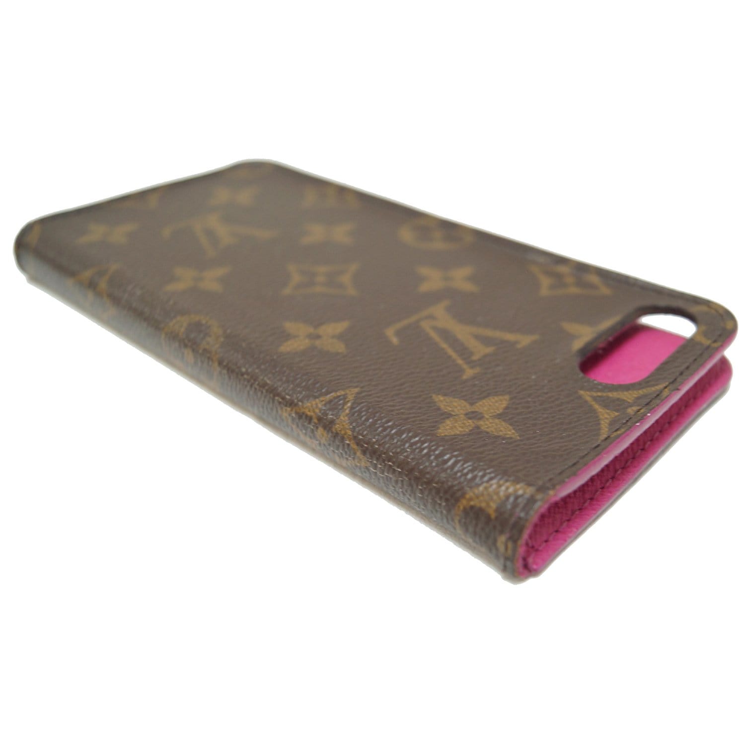 LOUIS VUITTON IPhone 7 Plus Folio Monogram Canvas Phone Case Brown-US