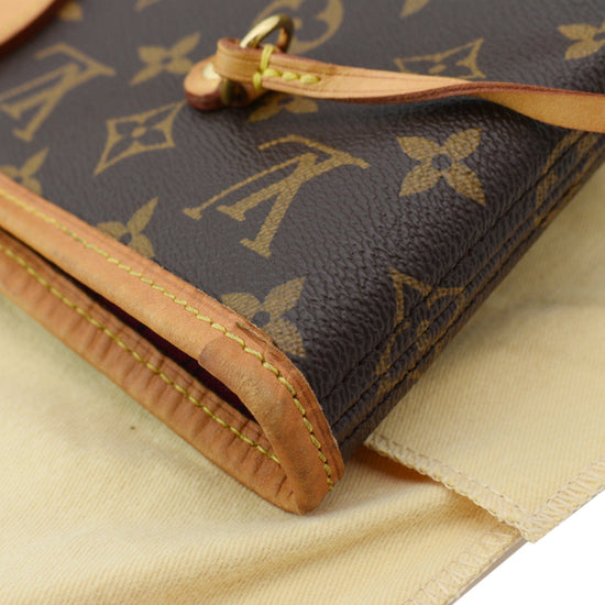 Neverfull cloth mini bag Louis Vuitton Brown in Cloth - 35665392