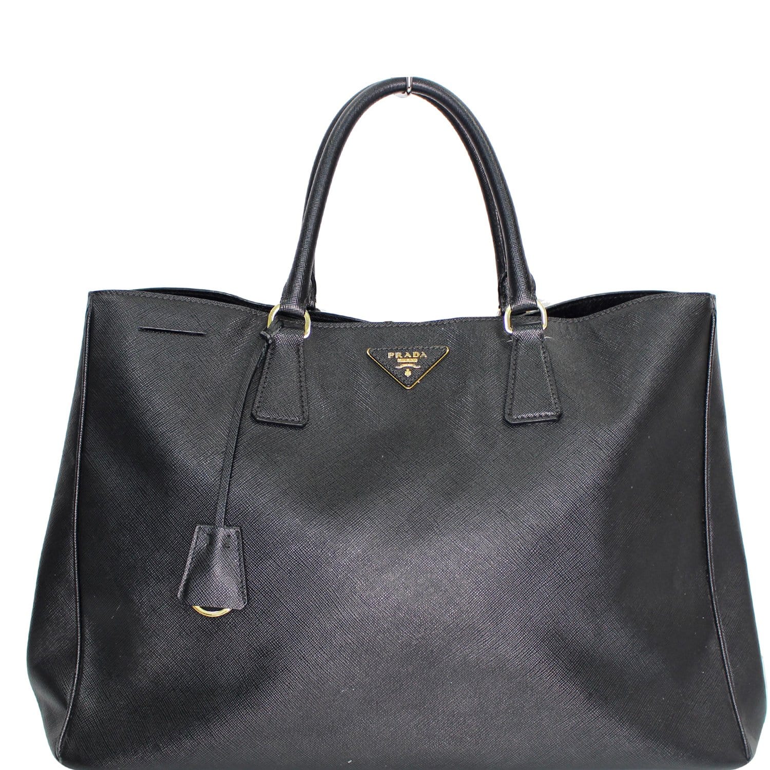 PRADA Galleria Large Saffiano Leather Tote Bag Black