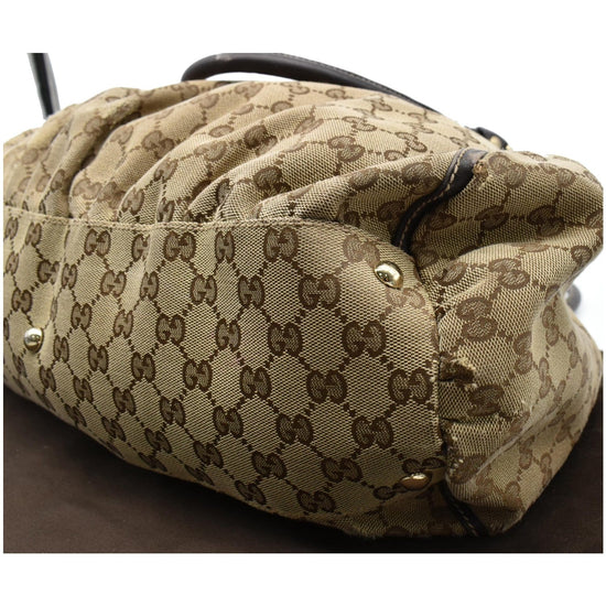 Gucci GG Signature Large Abbey D-Ring Hobo - Neutrals Hobos