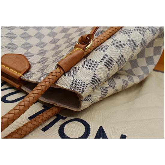 Propriano Damier Azur Canvas Tote Shoulder Bag – Baggio Consignment