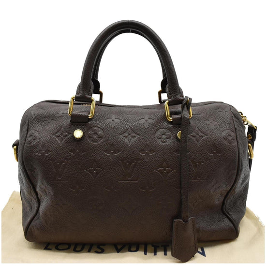 Louis Vuitton Speedy Bandouliere Monogram Empreinte 25 Black in