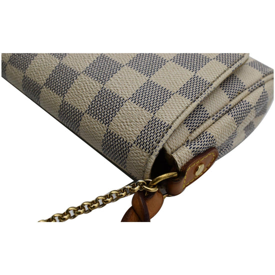 Louis-Vuitton-Damier-Azur-White-Checkered-Purse-Suede-Top-1 - Dash