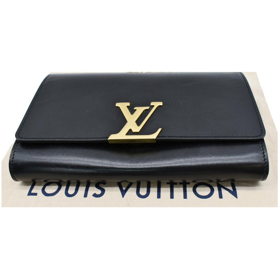 Louise leather crossbody bag Louis Vuitton Black in Leather - 31178345