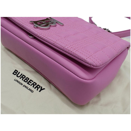 Cross body bags Burberry - Quilted Lola bag in pink - 8023889