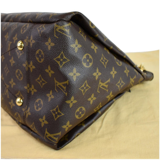 Artsy cloth handbag Louis Vuitton Brown in Cloth - 38503058