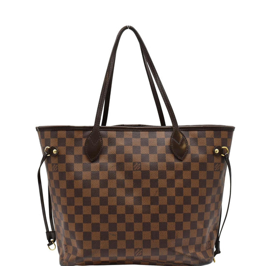 LOUIS VUITTON Neverfull MM Damier Ebene Tote Bag Brown- 15% OFF