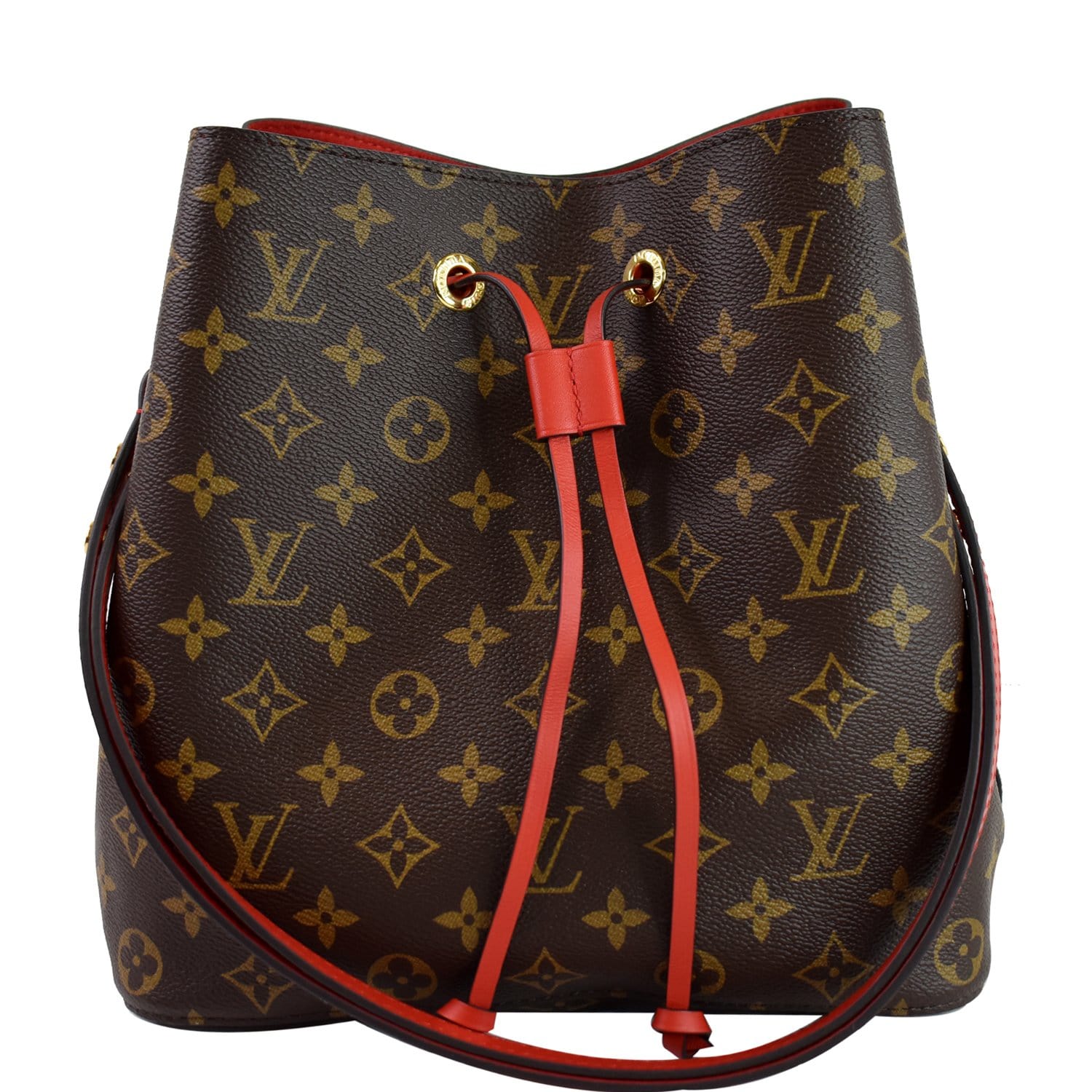 Luxury Monogram Canvas and Leather Handbag Neonoe