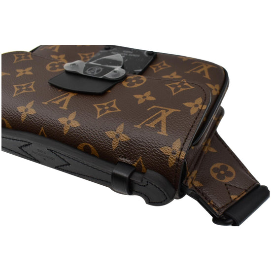 Louis Vuitton Monogram Macassar S Lock Sling Bag