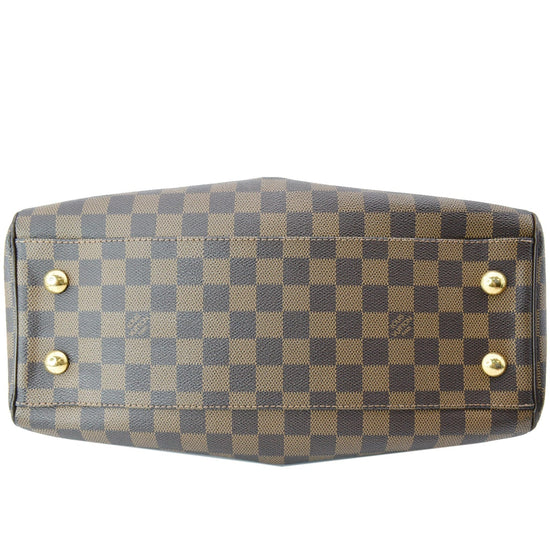 LOUIS VUITTON Trevi PM Damier Ebene Satchel Bag Brown - New Year Deals