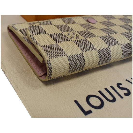 Louis Vuitton Emilie Wallet Damier Azur Cream – Now You Glow