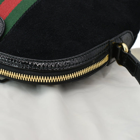 GUCCI Ophidia GG Small Suede Shoulder Bag Black 499621 - 15% OFF