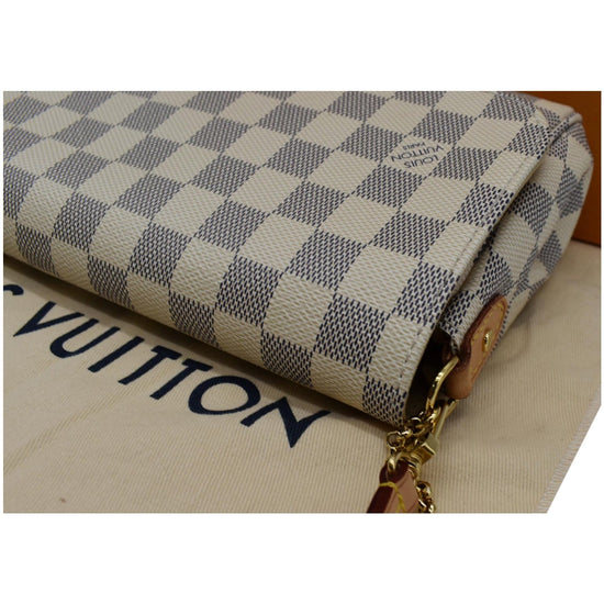 🔥NEW LOUIS VUITTON Favorite MM Damier Azur Pochette Crossbody Bag