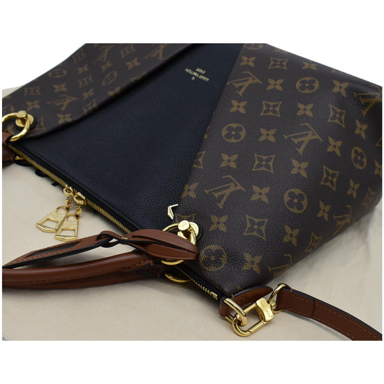 LOUIS VUITTON Monogram V Tote MM Black 1241328