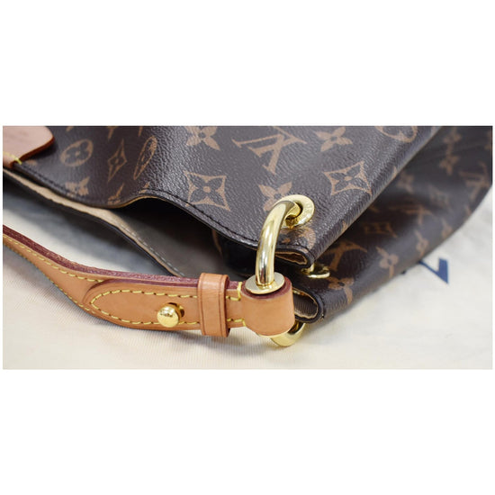 Louis Vuitton Graceful Handbag Monogram Canvas MM Brown 2261731