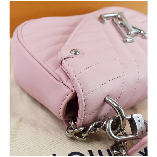 New wave leather handbag Louis Vuitton Pink in Leather - 31240874