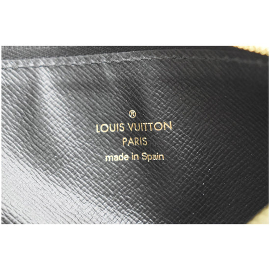 LV LV Unisex Slim Purse Black Monogram Reverse Coated Canvas Cowhide  Leather in 2023